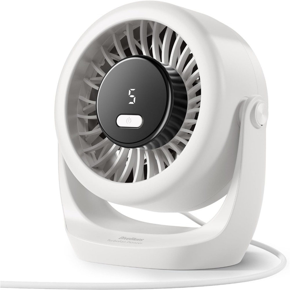 Cool Office Tech Gadgets - USB Desk Turbo Fan, Ultra-Quiet Mini