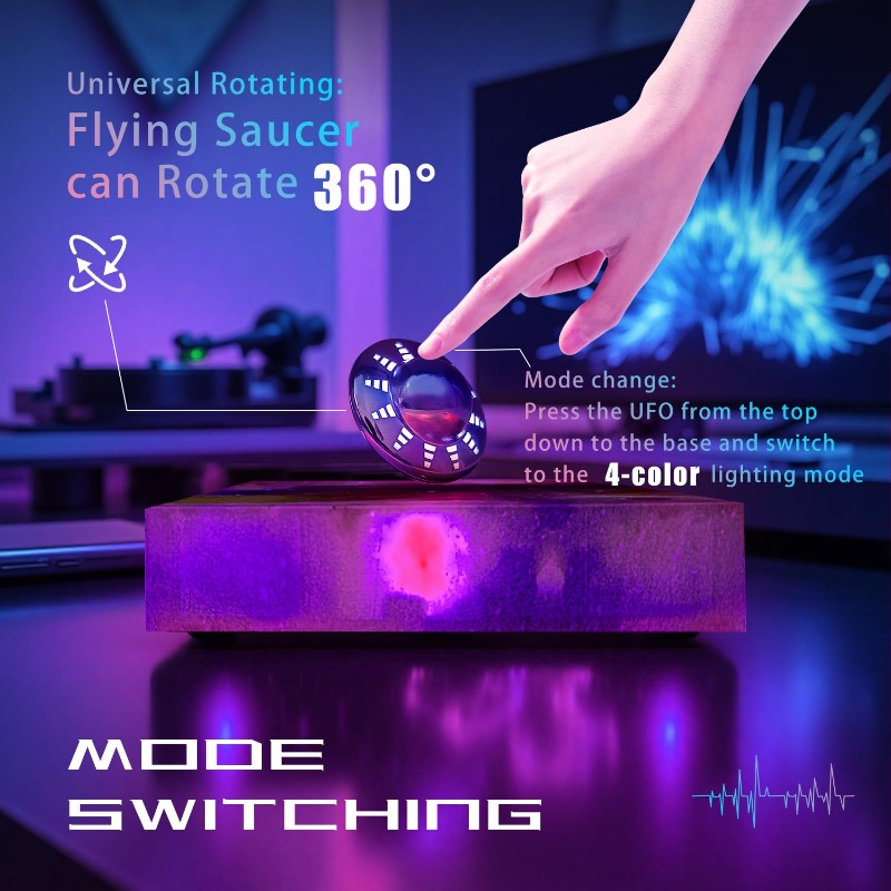 Levitating UFO Lamp Floating 3 - Cool Office Tech Gadgets 评论和价格