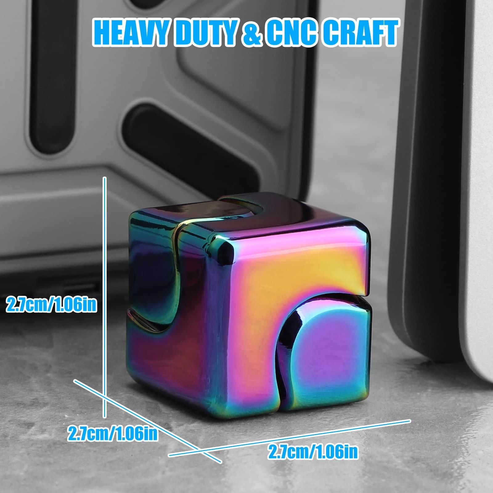 Fidget Spinner Toys Cube Metal - Cool Office Tech Gadgets 评论和价格
