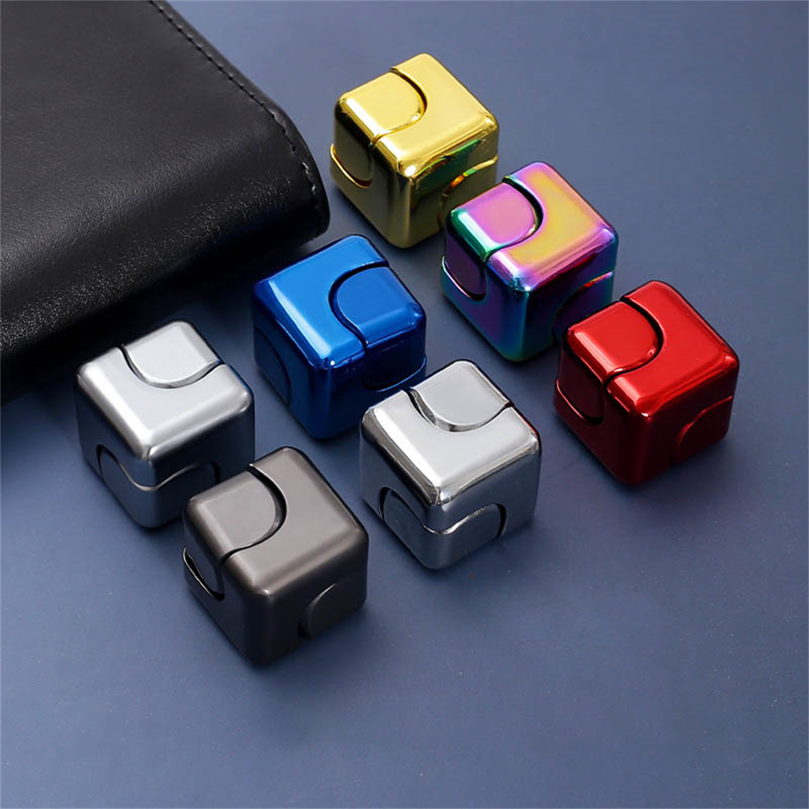 Fidget Spinner Toys Cube Metal - Cool Office Tech Gadgets 评论和价格