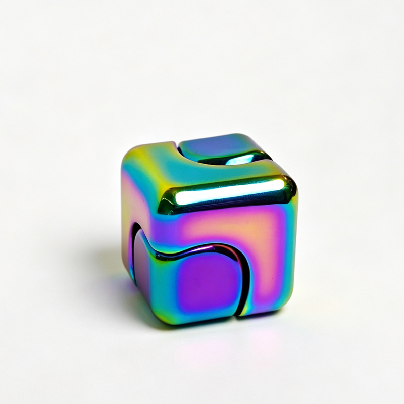Square Dice Metal Rotate Cube  - Cool Office Tech Gadgets 评论和价格