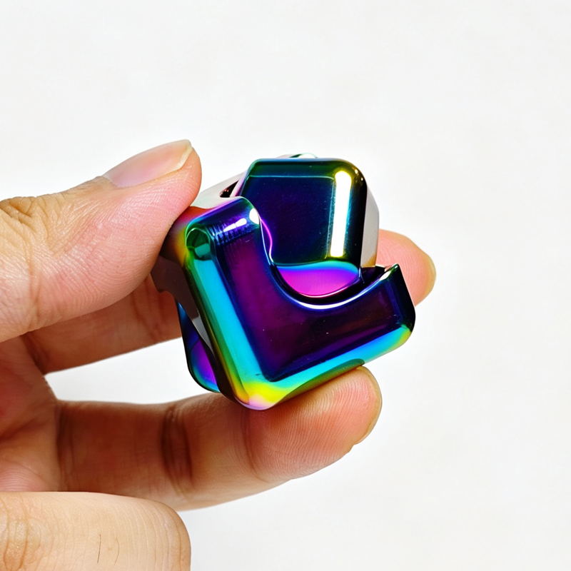 Square Dice Metal Rotate Cube  - Cool Office Tech Gadgets 评论和价格