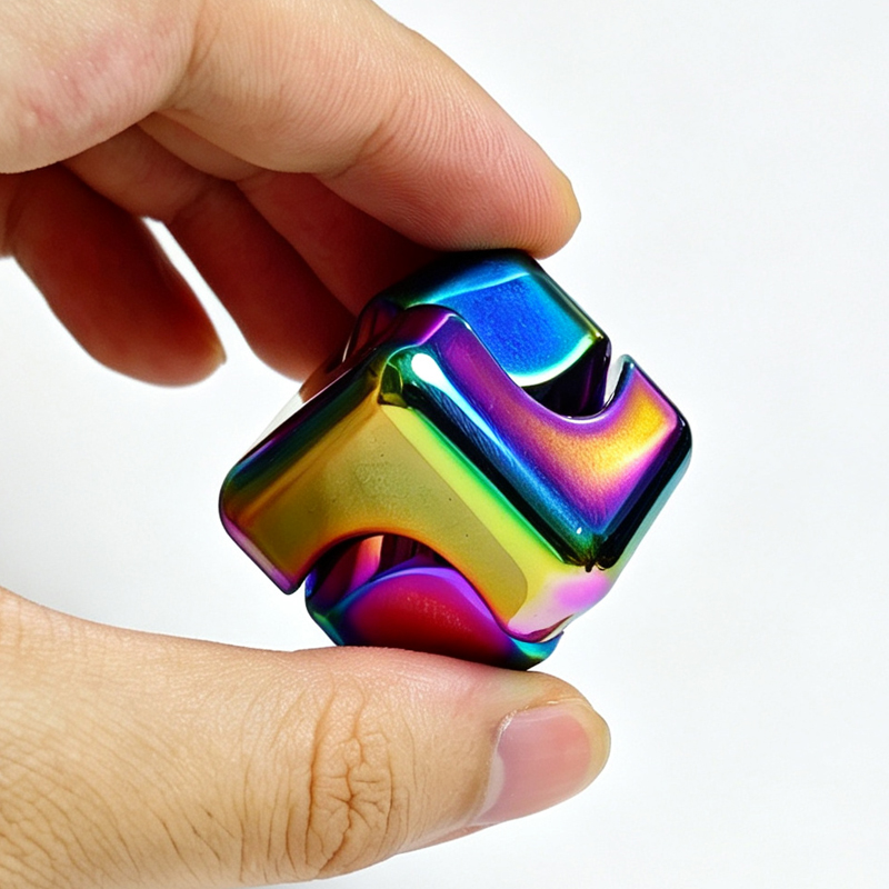 Square Dice Metal Rotate Cube  - Cool Office Tech Gadgets 评论和价格