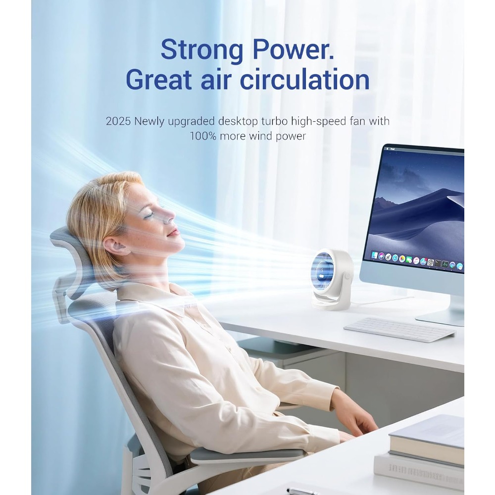 USB Desk Turbo Fan, Ultra-Quie - Cool Office Tech Gadgets 评论和价格